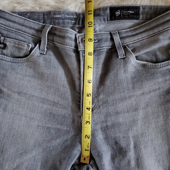 AG The Prima Cigarette Ankle Gray Skinny Jeans Size 27 - Picture 12 of 13